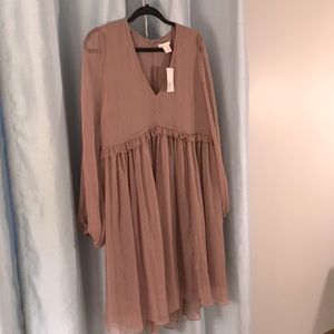 H&M Ruffle Peasant Dress L Maternity